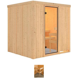 WELLTIME Sauna Venus Saunen ohne Ofen beige (naturbelassen) Saunen