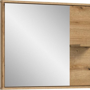 welltime Spiegel Kayu, Breite 84 cm, 1 Ablagefläche, Badspiegel, Bad-Möbel, Badezimmer, Bad, Badezimmerspiegel
