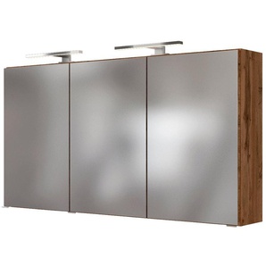 welltime Spiegelschrank Baabe 120 cm breit, inkl. Beleuchtung, Schalter und Steckdose