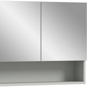 welltime Spiegelschrank Calcio, Breite 74 cm, 2 Spiegeltüren, 1 Einlegeboden, 3 Fächer Badschrank, Bad-Möbel, Badezimmer