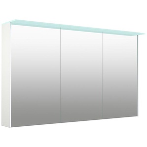 welltime Spiegelschrank D-Line Badmöbel, 121,5 cm breit, doppelseitig verspiegelt, LED-Beleuchtung