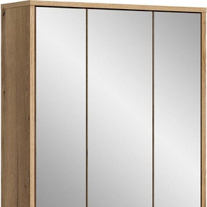 welltime Spiegelschrank Kayu, Breite 64 cm, 3 Spiegeltüren, 6 Einlegeböden Badschrank, Bad-Möbel, Badezimmer, Bad