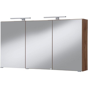 welltime Spiegelschrank Malibu Breite 120 cm, mit Spiegeltüren und Softclose-Funktion