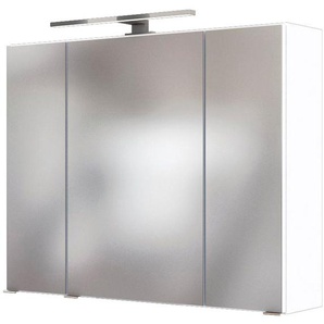 welltime Spiegelschrank Malibu Breite 80 cm, mit Spiegeltüren und Türendämpfern