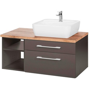 welltime Waschbeckenunterschrank Davos Badmöbel, Waschtisch inkl. Waschbecken, Breite 90 cm