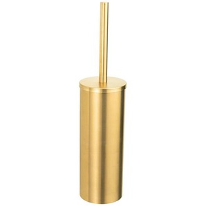 Wenko Wc-Bürstengarnitur Orea, Gold, Metall, 9x40.5x9 cm, Bürstenkopf austauschbar, rostfrei, Badaccessoires, WC Zubehör, WC Bürsten