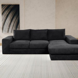 WERK2 Ecksofa Rozzana, Design Ecksofa mit hohem Komfort in trendig-weichem Cord & Breitcord