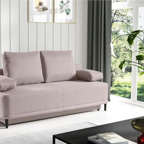 WERK2 Schlafsofa Street, 2-Sitzer Sofa und Schlafcouch mit Federkern & Bettkasten