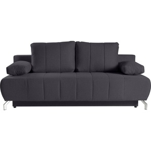 WERK2 Schlafsofa Troya, 2-Sitzer Sofa und Schlafcouch mit Federkern & Bettkasten