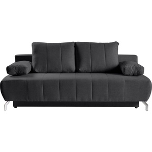 WERK2 Schlafsofa Troya, 2-Sitzer Sofa und Schlafcouch mit Federkern & Bettkasten