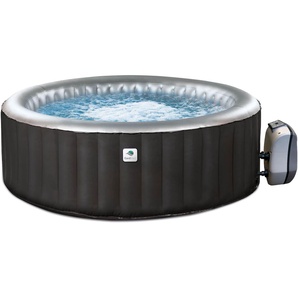 Whirlpool GARDWELL Round City Whirlpools Gr. H: 70 cm, 686 l, schwarz Whirlpools ØxH: 165x70 cm, für 3 Personen