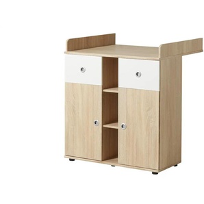 Wickelkommode - holzfarben - Materialmix - 90 cm - 89 cm - 39 cm | Möbel Kraft