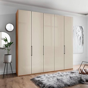 WIEMANN Drehtürenschrank Monaco, Made in Germany, höhenverstellbare Inneneinteilung mit edler Glasfront und hochwertigen Beschläge inkl. Türdämpfung