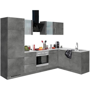 wiho Küchen Winkelküche Cali, mit E-Geräten, Stellbreite 280 x 170 cm