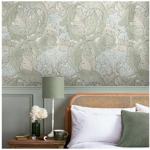 WILLIAM MORRIS AT HOME Vliestapete Acanthus, texturiert, Retro, (1 St), Design Tapeten