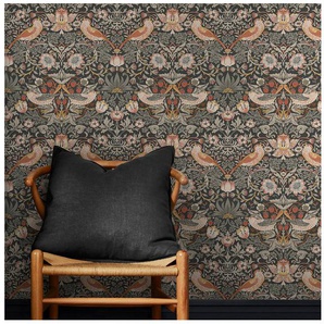 WILLIAM MORRIS AT HOME Vliestapete Strawberry Thief, texturiert, Retro, (1 St), Design Tapeten