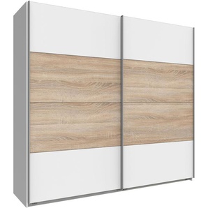 Schwebetürenschrank WIMEX Easy Schränke Gr. B/H/T: 270cm x 210cm x 65cm, 2 St., weiß (weiß/struktureichefarben hell)