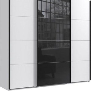 Wimex Schwebetürenschrank Norderstedt INKLUSIVE 2 Stoffboxen und 2 zusätzliche Einlegeböden, mit Glastür