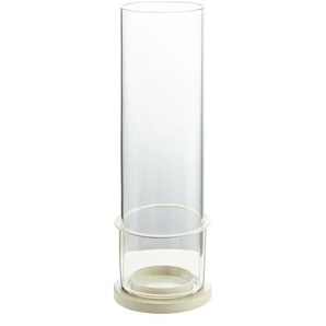 Windlicht | creme | Metall, Glas | 9 cm | 31 cm |