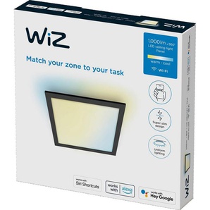 WiZ LED Deckenleuchte Tunable White, Dimmer, LED fest integriert, warmweiß - kaltweiß, Quadratisch