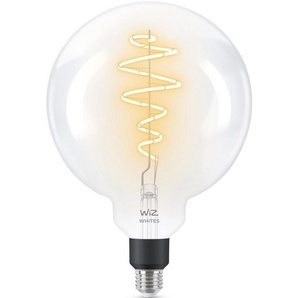 WiZ LED-Filament Filament 40W E27 XL-Globeform G200 Clear Einzelpack, E27, 1 St., Warmweiß, Wiz Tunable White Filament LED Lampen für klassisches Vintage-Design