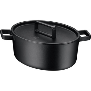 WMF Bräter, Schwarz, Metall, 8,6 l, oval, 35.4x18.5x52.3 cm, backofengeeignet, nicht spülmaschinenfest,backofengeeignet, besonders hoher Rand, ergonomischer Griff, Kochen, Töpfe, Bräter