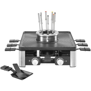 WMF Gourmet-Station Lumero, Metall, antihaftbeschichtete Raclette-Pfännchen, regelbarer Thermostat, Küchengeräte, Tischgrills & Fondues, Raclette-Grills