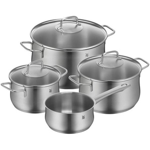 WMF Kochtopfset Brillant, Edelstahl, Metall, 4-teilig, 16 cm,20 cm, 29.5x20x57 cm, Kochen, Töpfe, Topfsets