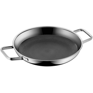 WMF Servierpfanne Profi Resist, Schwarz, Silber, Metall, rund, backofengeeignet, kratzfest, antihaftbeschichtet, ergonomischer Griff, PFOA-frei, Kochen, Pfannen, Servierpfannen