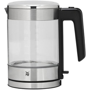 WMF Wasserkocher Küchenminis, Alu, Metall, 1 l, kabellos, automatische Abschaltung, Trockengehschutz, Überhitzungsschutz, 360°-Sockel, ergonomischer Griff, abgedecktes Heizelement, weit aufklappbarer Deckel, herausnehmbarer Filter, Kaffee & Tee, Tee- &