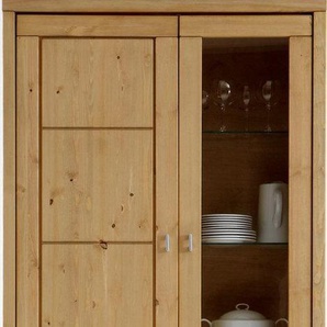 Wohn[glück]lich by Infantil Vitrine Vita Hochschrank, Highboard Höhe 204 cm, Kiefer massiv, Landhausstil