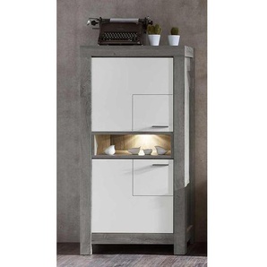 Wohnconcept Granada Highboard mit Beleuchtung 76x42x160cm