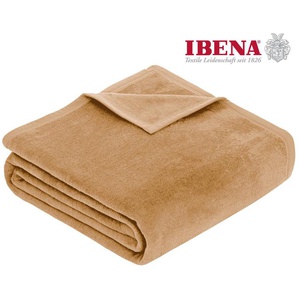 Wohndecke Luxus, IBENA, verschiedene Größen, unifarbenes Design, Kuscheldecke