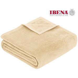 Wohndecke Luxus, IBENA, verschiedene Größen, unifarbenes Design, Kuscheldecke