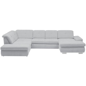 Lounge Collection Wohnlandschaft Flachgewebe  Affair ¦ grau ¦ Maße (cm): B: 371 H: 100 T: 260