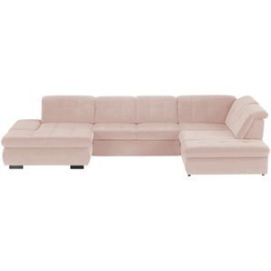 Kollektion Kraft Wohnlandschaft - rosa/pink - Materialmix - 382 cm - 102 cm - 260 cm | Möbel Kraft