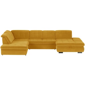 Lounge Collection Wohnlandschaft  Spencer ¦ gelb ¦ Maße (cm): B: 382 H: 102 T: 260