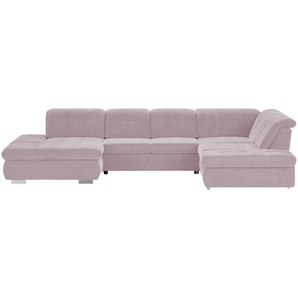 Kollektion Kraft Wohnlandschaft mit verschiedenen Funktionen Spencer - lila/violett - Materialmix - 382 cm - 102 cm - 260 cm | Möbel Kraft