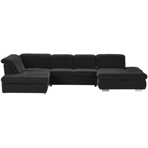 Lounge Collection Wohnlandschaft mit verschiedenen Funktionen Spencer ¦ schwarz ¦ Maße (cm): B: 382 H: 102 T: 260