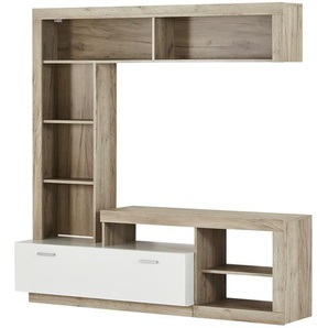 Wohnwand - holzfarben - Materialmix - 170,5 cm - 170,5 cm - 41,5 cm | Möbel Kraft