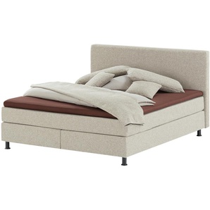 Wohnwert Boxspringbett  Dormian Boro ¦ grau ¦ Maße (cm): B: 200 H: 112