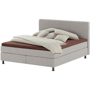 Wohnwert Boxspringbett  Dormian Boro ¦ grau ¦ Maße (cm): B: 180 H: 112