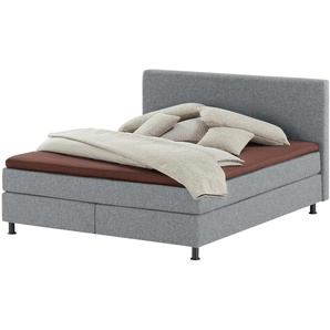 Wohnwert Boxspringbett  Dormian Boro ¦ grau ¦ Maße (cm): B: 200 H: 112