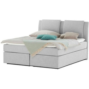 Wohnwert Boxspringbett  Dormian Saman ¦ grau ¦ Maße (cm): B: 180 H: 127