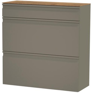 Wohnwert Hängeschuhschrank Leo - grau - Materialmix - 93 cm - 94 cm - 36 cm | Möbel Kraft