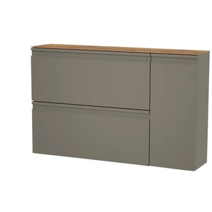 Wohnwert Hängeschuhschrank  Leo ¦ grau ¦ Maße (cm): B: 125 H: 79 T: 28