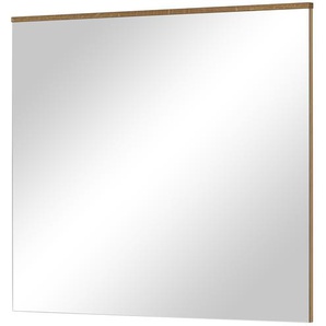 Wohnwert Spiegel 82 x 73 cm Valeo - holzfarben - Glas, Aluminium, Holzwerkstoff - 82 cm - 73 cm - 2,5 cm | Möbel Kraft