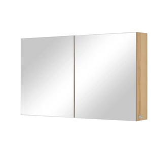 Wohnwert Spiegelschrank Capri - holzfarben - Materialmix - 120 cm - 70 cm - 18 cm | Möbel Kraft