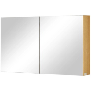 Wohnwert Spiegelschrank Capri - holzfarben - Materialmix - 120 cm - 70 cm - 18 cm | Möbel Kraft