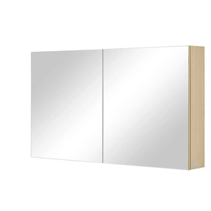 Wohnwert Spiegelschrank Capri - holzfarben - Materialmix - 120 cm - 70 cm - 18 cm | Möbel Kraft